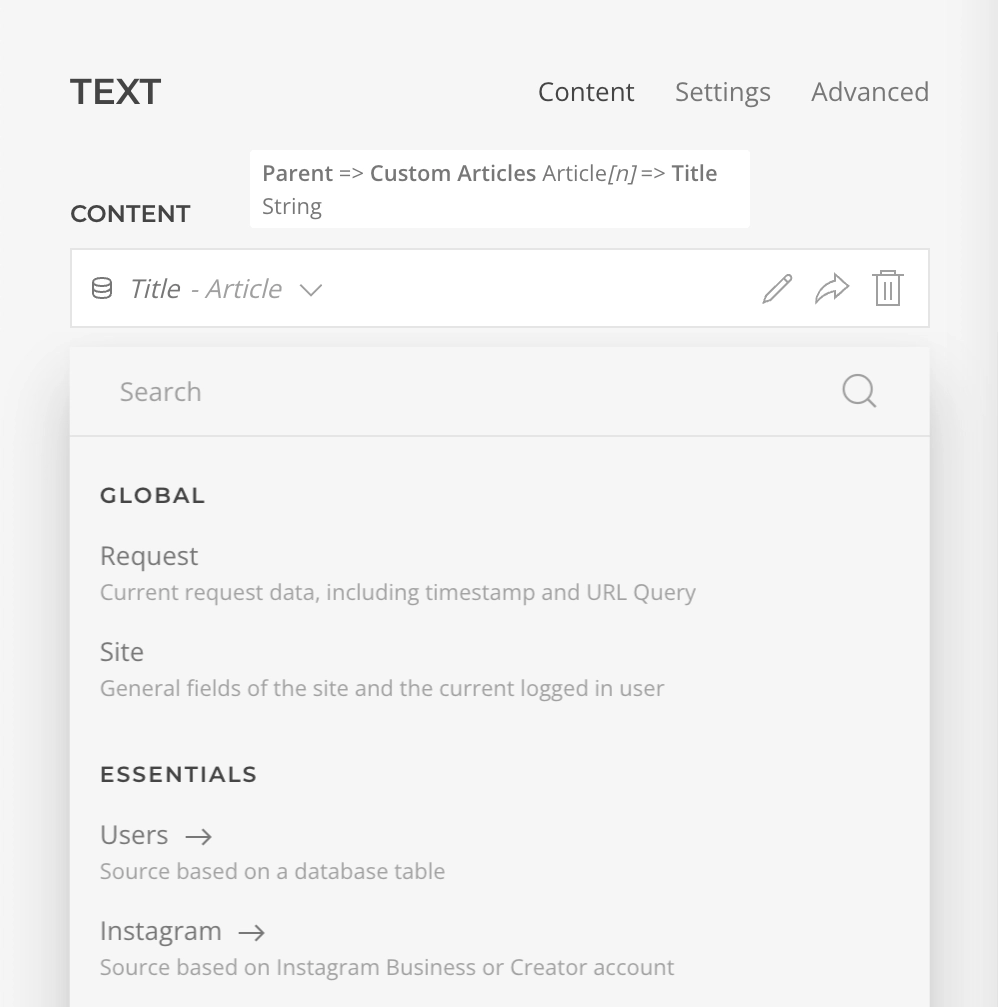 Dynamic Content